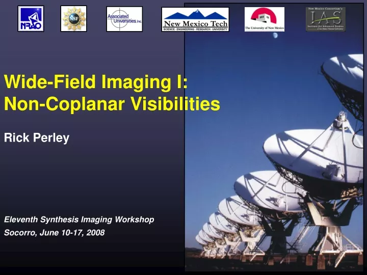 wide field imaging i non coplanar visibilities
