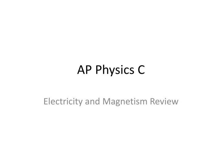 ap physics c