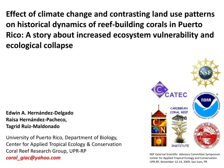 effect of climate change and contrasting land