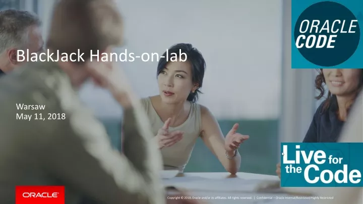 blackjack hands on lab