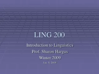 LING 200