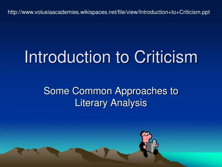 introduction to criticism