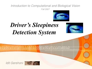 Driver’s Sleepiness Detection System