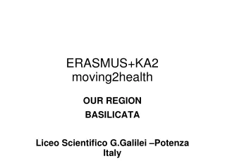 ERASMUS+KA2 moving2health