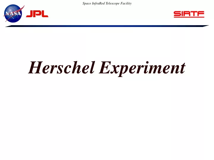 herschel experiment