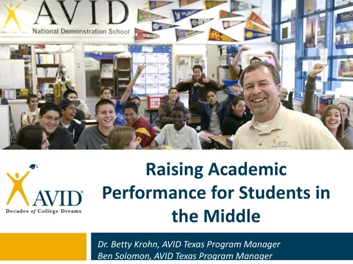 raising academic performance for students in the middle