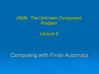Computing with Finite Automata