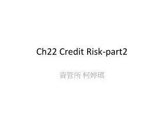 Ch22 Credit Risk-part2