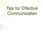 Tips for Effective Communication - slide 1