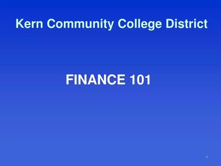 kern community college district