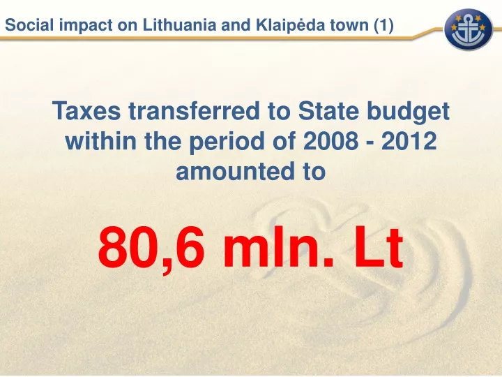 social impact on lithuania and klaip da town 1