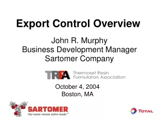 Export Control Overview