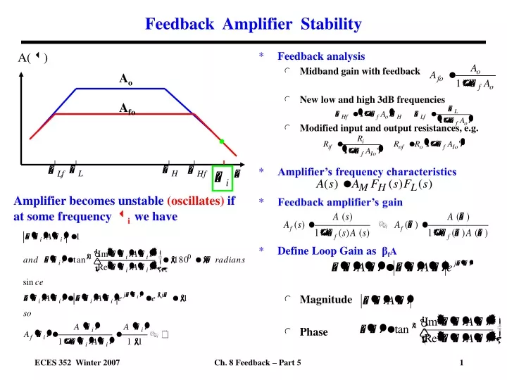 feedback amplifier stability