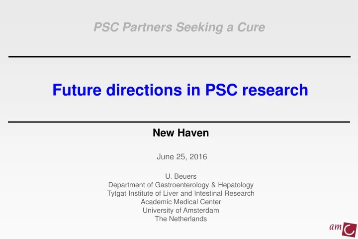 psc partners seeking a cure