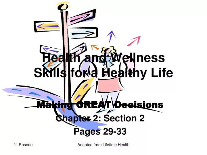health and wellness skills for a healthy life