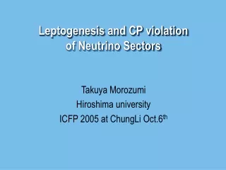 Leptogenesis and CP violation of Neutrino Sectors