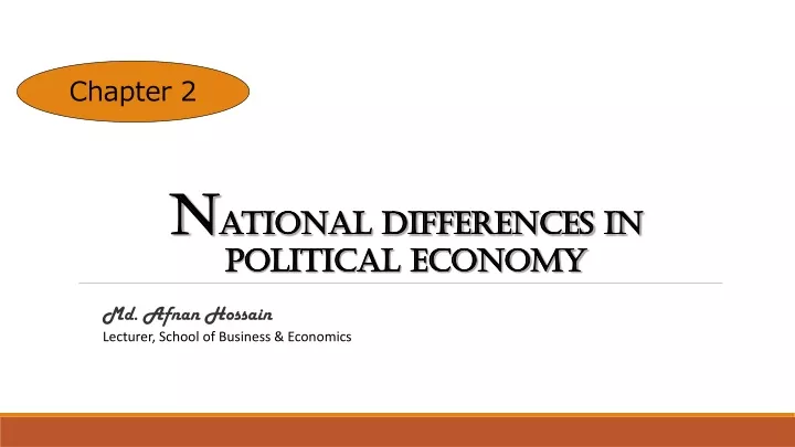 n ational differences in political economy