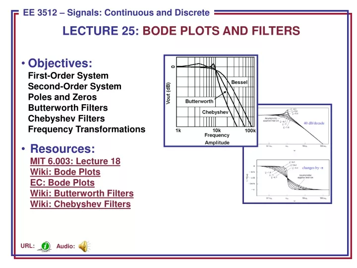 lecture 25 bode plots and filters