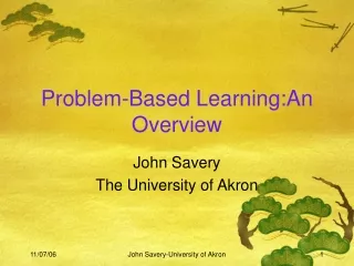 Problem-Based Learning:An Overview
