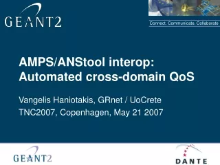 AMPS/ANStool interop:  Automated cross-domain QoS