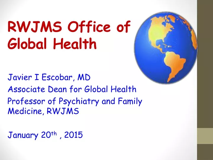 rwjms office of global health