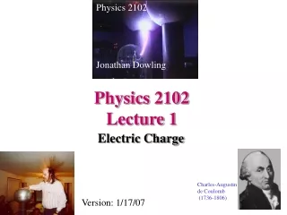 Physics 2102  Lecture 1