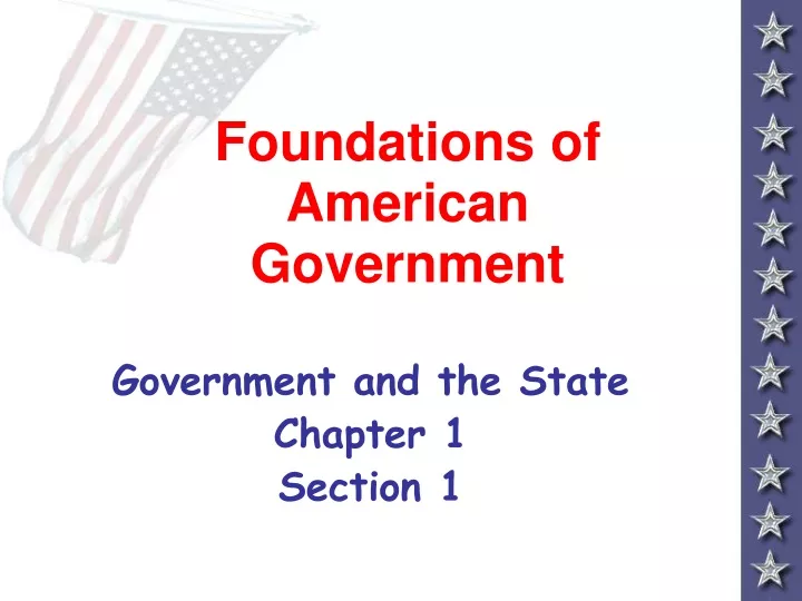 foundations of american government