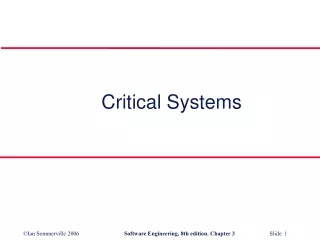 Critical Systems
