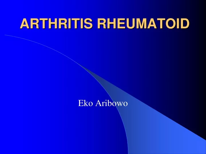 arthritis rheumatoid