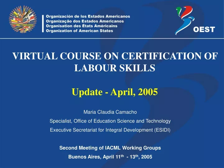 virtual course on certification of labour skills