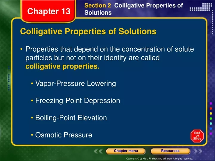 section 2 colligative properties of solutions