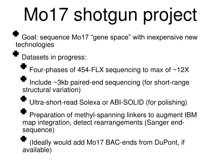 mo17 shotgun project