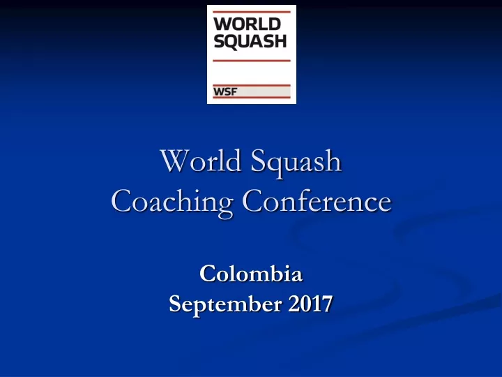 world squash coaching conference