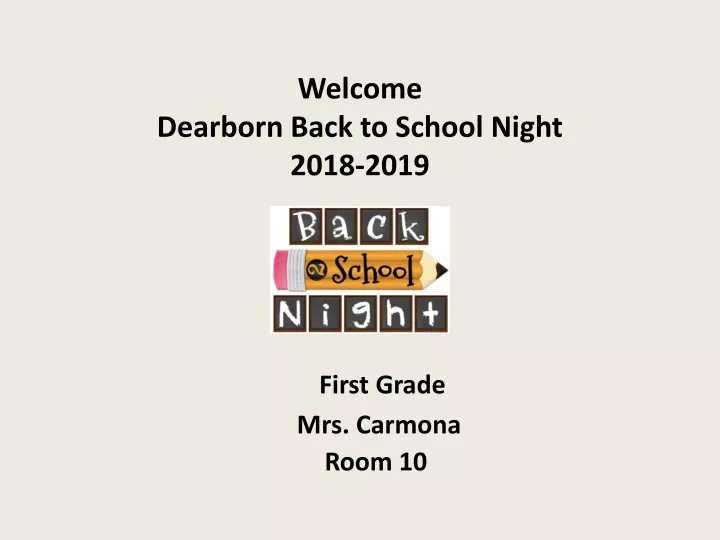 welcome dearborn back to school night 2018 2019