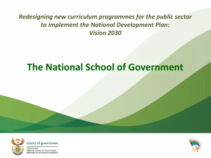 the national school of government