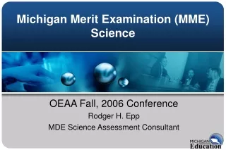 Michigan Merit Examination (MME) Science