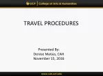 CAH Travel Procedures and Authorization Guidelines - slide 1