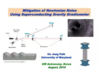 Ho Jung Paik University of Maryland GW Astronomy, Korea August, 2016