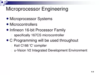 Microprocessor Engineering