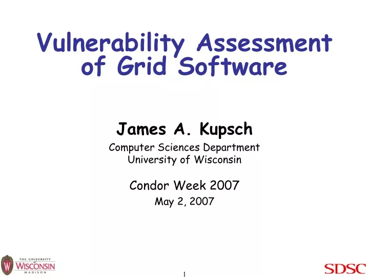 vulnerability assessment of grid software