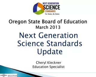 Oregon State Board of Education March 2013