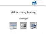 VEIT's Hand Ironing Advantages and Milestones - slide 1