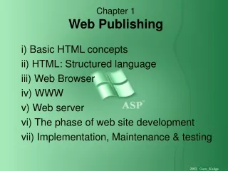 Chapter 1 Web Publishing