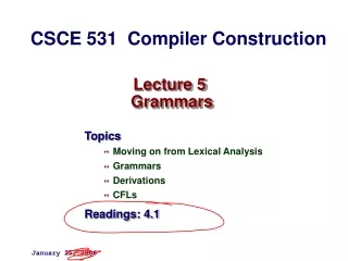 Lecture 5  Grammars