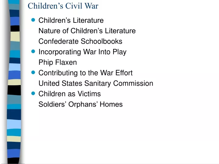 children s civil war