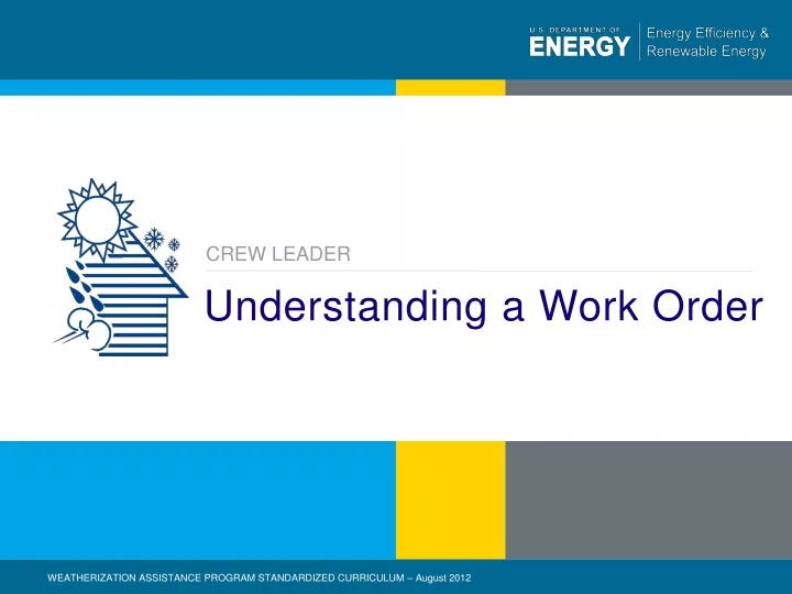 understanding a work order