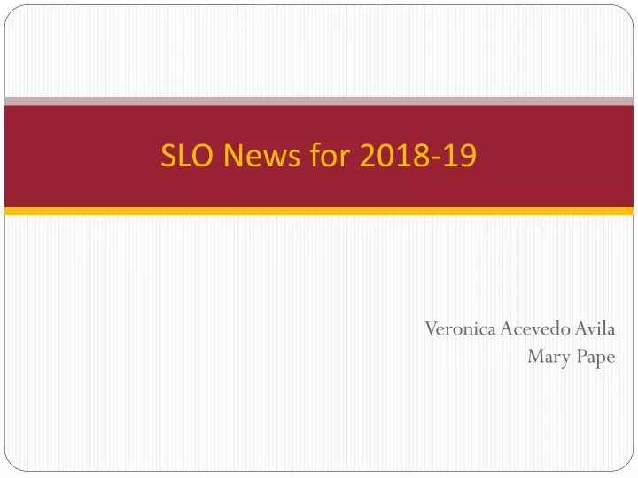 slo news for 2018 19