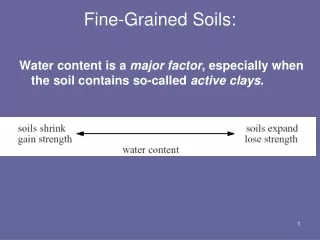Fine-Grained Soils:
