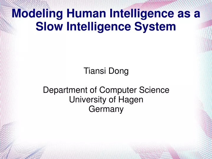 tiansi dong department of computer science university of hagen germany