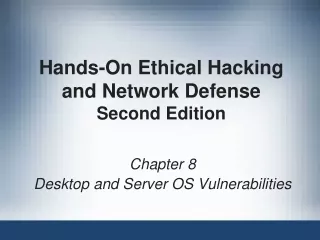 Hands-On Ethical Hacking and Network Defense Second Edition